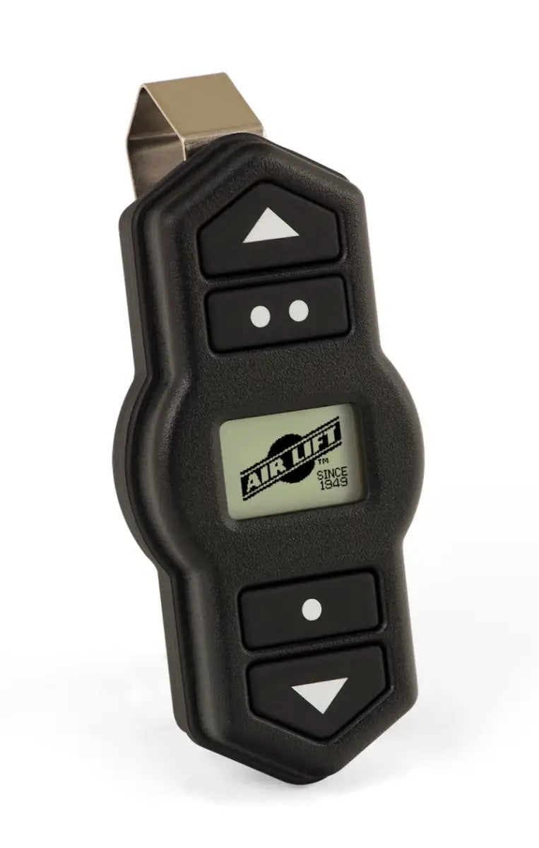 Black Air Lift Wireless remote control with up/down arrows and display for lift wireless system