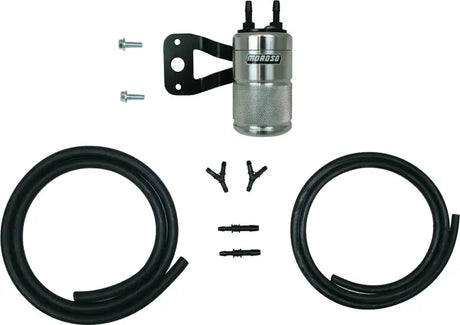 Automotive air oil separator twin cam kit with hoses and fittings for V&H Vo2 Air Cleaner