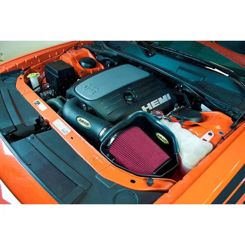 Airaid 351-318 Airaid 11-14 Dodge Charger/Challenger MXP Intake System w/ Tube (Dry / Red Media)