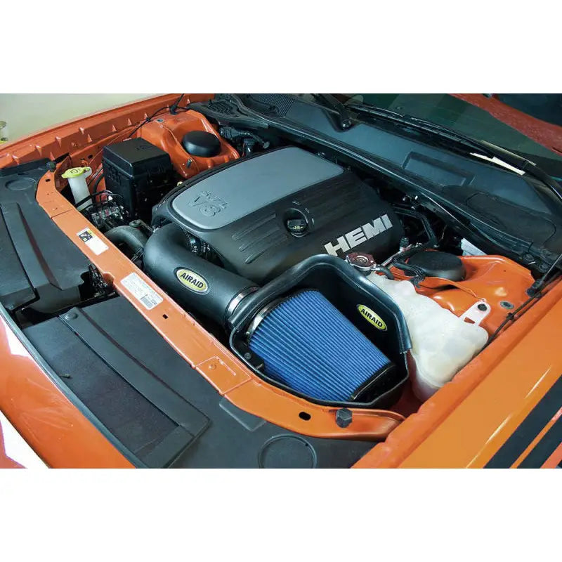 Airaid 353-318 Airaid 11-14 Dodge Charger/Challenger MXP Intake System w/ Tube (Dry / Blue Media)