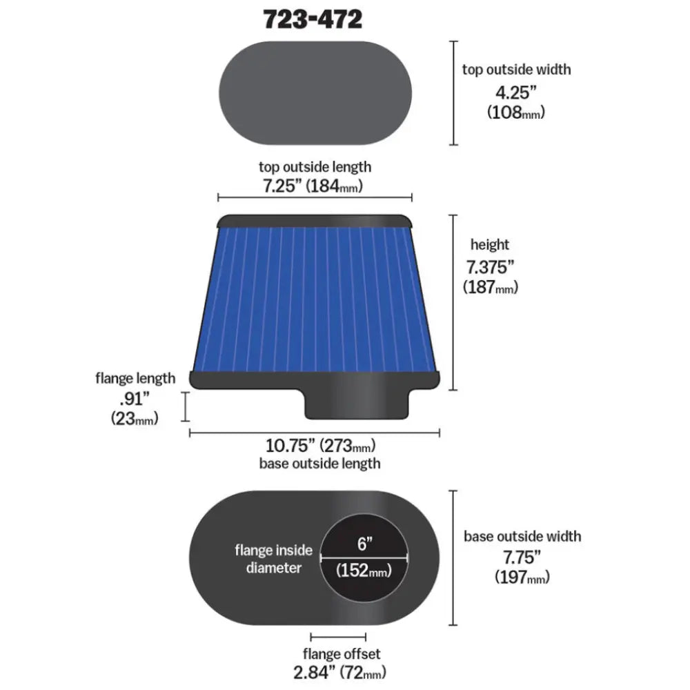 Airaid 723-472 Airaid Kit Replacement Filter