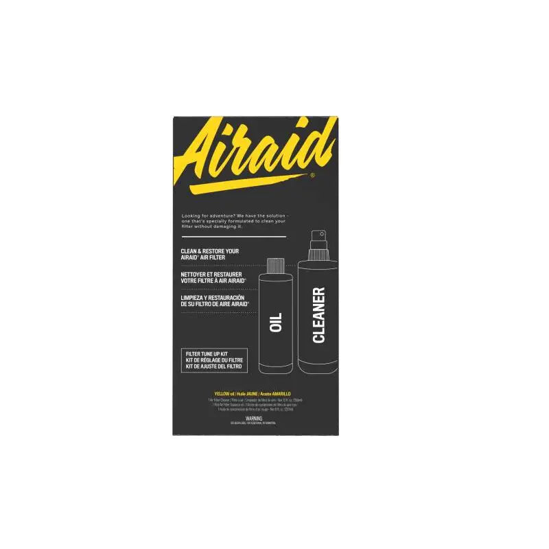 Airaid 790-561 Airaid Renew Kit - 12oz Cleaner / 8oz Squeeze Oil - Yellow