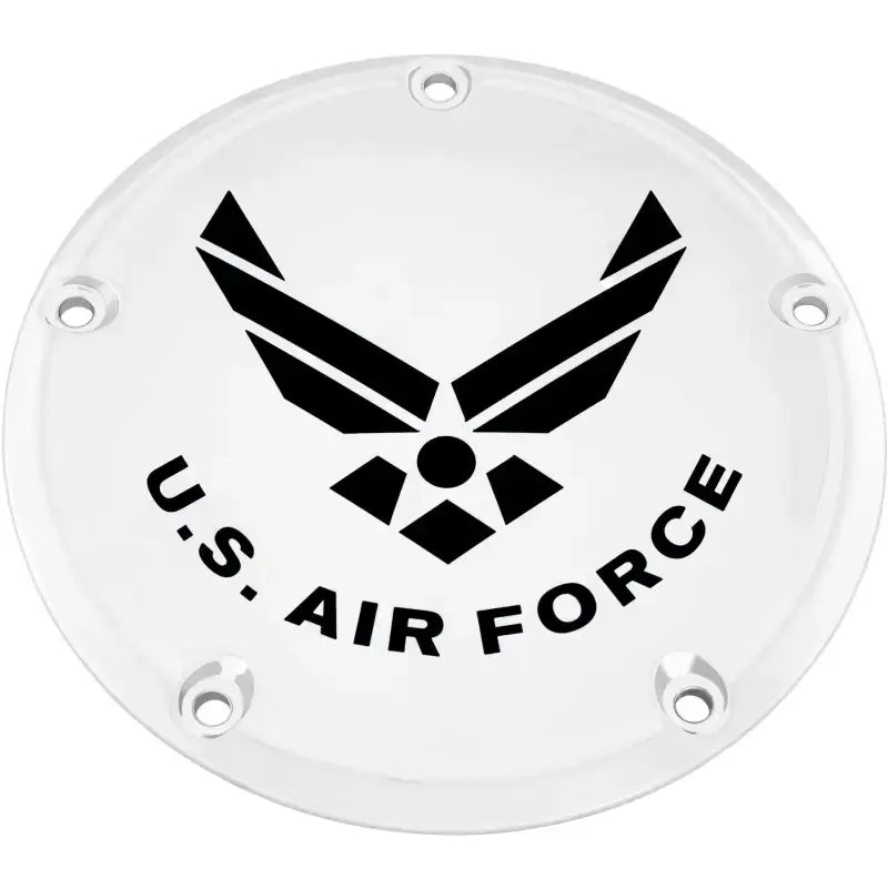 CUSTOM ENGRAVING AIRF04-12 7 Tc Derby Cover Air Force Chrome