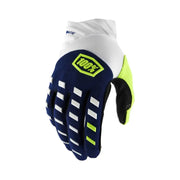 100% Airmatic Gloves Navy/White Sm