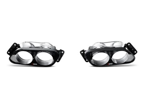 Dual exhaust tips for AMG SLS Coupe Evolution Line Cat by Akrapovic in titanium