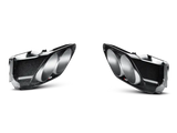 Dual exhaust tips on Akrapovic AMG SLS Coupe Evolution Line cat back titanium exhaust