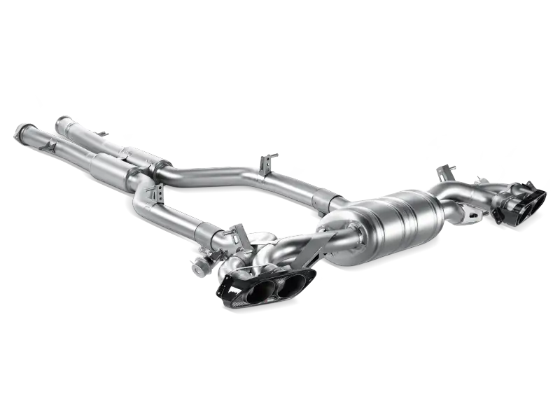 Stainless steel exhaust system for AMG SLS Coupe with Evolution Line Cat and Titanium Tips