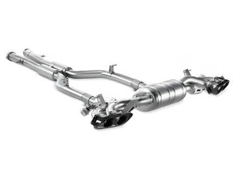 Stainless steel exhaust system for AMG SLS Coupe with Evolution Line Cat and Titanium Tips