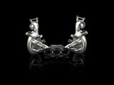 Akrapovic slip-on line exhaust with titanium dual pipes and carbon tips for Ferrari 458