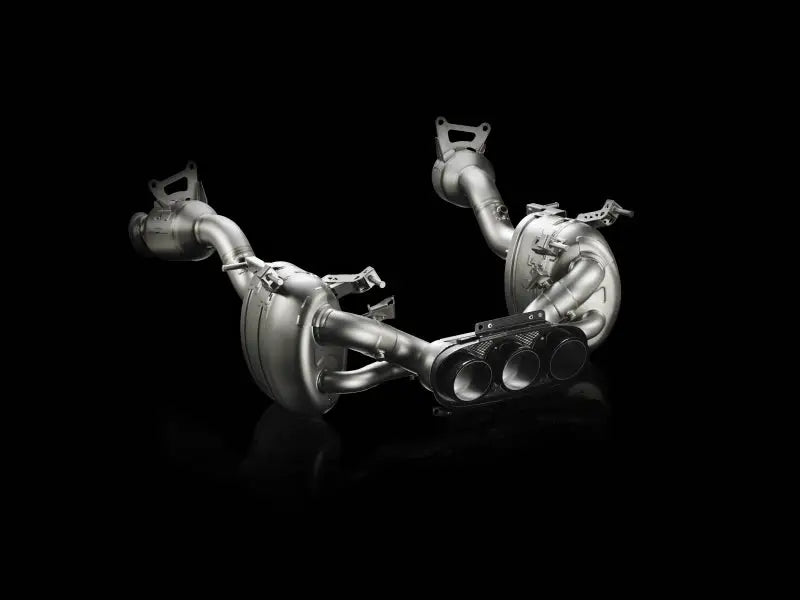 Metal car exhaust system with carbon tips for Ferrari 458 Italia Slip-On Line exhaust