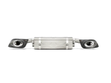 Car exhaust system with carbon titanium tips for Porsche 911 Turbo Slip-On Line