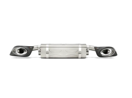 Car exhaust system with carbon titanium tips for Porsche 911 Turbo Slip-On Line