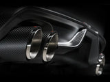 Carbon fiber car exhaust for BMW X5M Evolution Line Cat with titanium tips