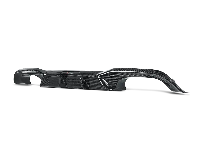 High gloss rear carbon fiber diffuser for BMW M2 F87 by Akrapovic