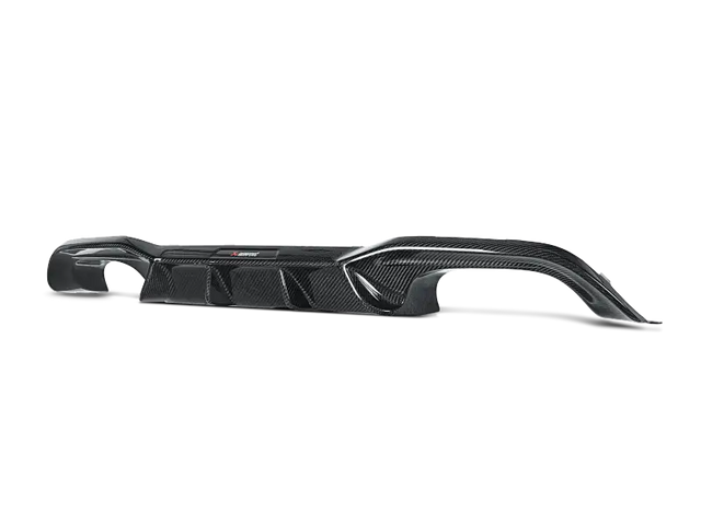High gloss rear carbon fiber diffuser for BMW M2 F87 by Akrapovic