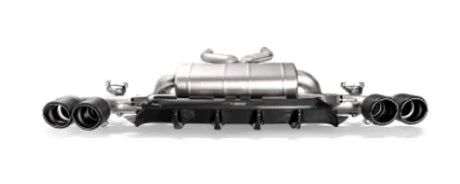 Akrapovic 18+ BMW M5 (F90) Rear Carbon Fiber Diffuser - High Gloss w/ Red/White Akrapovic Logo 