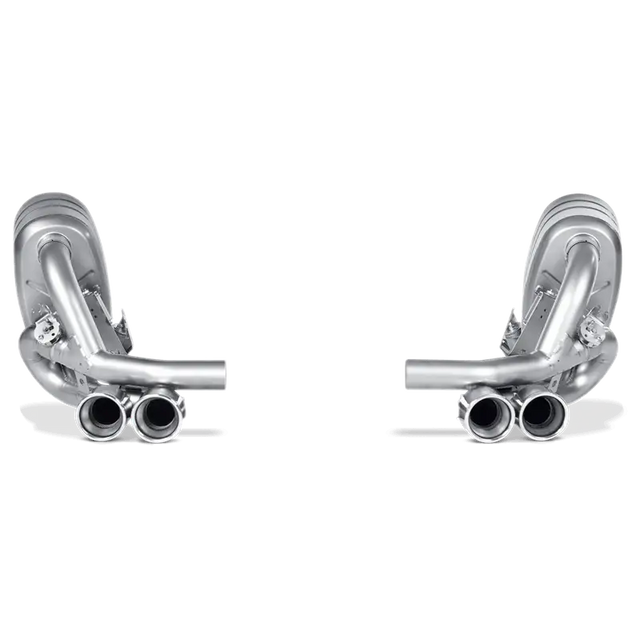 Dual chrome slip-on line exhaust for Carrera Cabriolet Porsche 911 997 DFI GTS