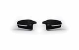 Black mirror cap set for BMW M2 G87, stylish side mirror covers for Akrapovic 2023