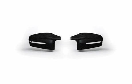 Black mirror cap set for BMW M2 G87, stylish side mirror covers for Akrapovic 2023