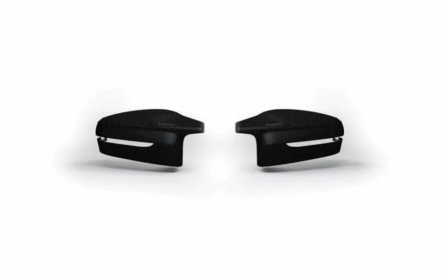 Black mirror cap set for BMW M2 G87, stylish side mirror covers for Akrapovic 2023