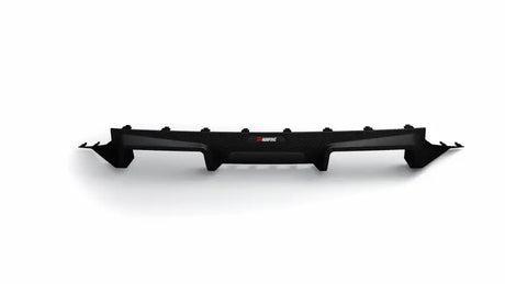 Black carbon fiber rear diffuser with fins for BMW M2 G87 by Akrapovic
