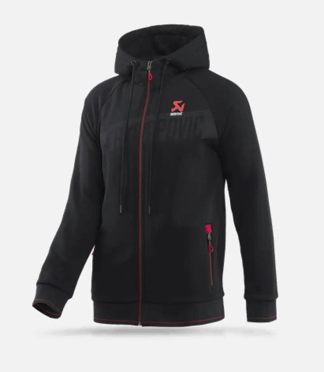 Akrapovic Mens Corpo Zip Hoodie Black - 2XL - 802059