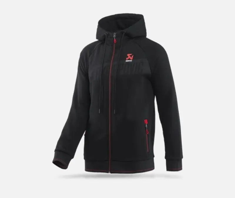 Akrapovic Mens Corpo Zip Hoodie Black - Large - 802057