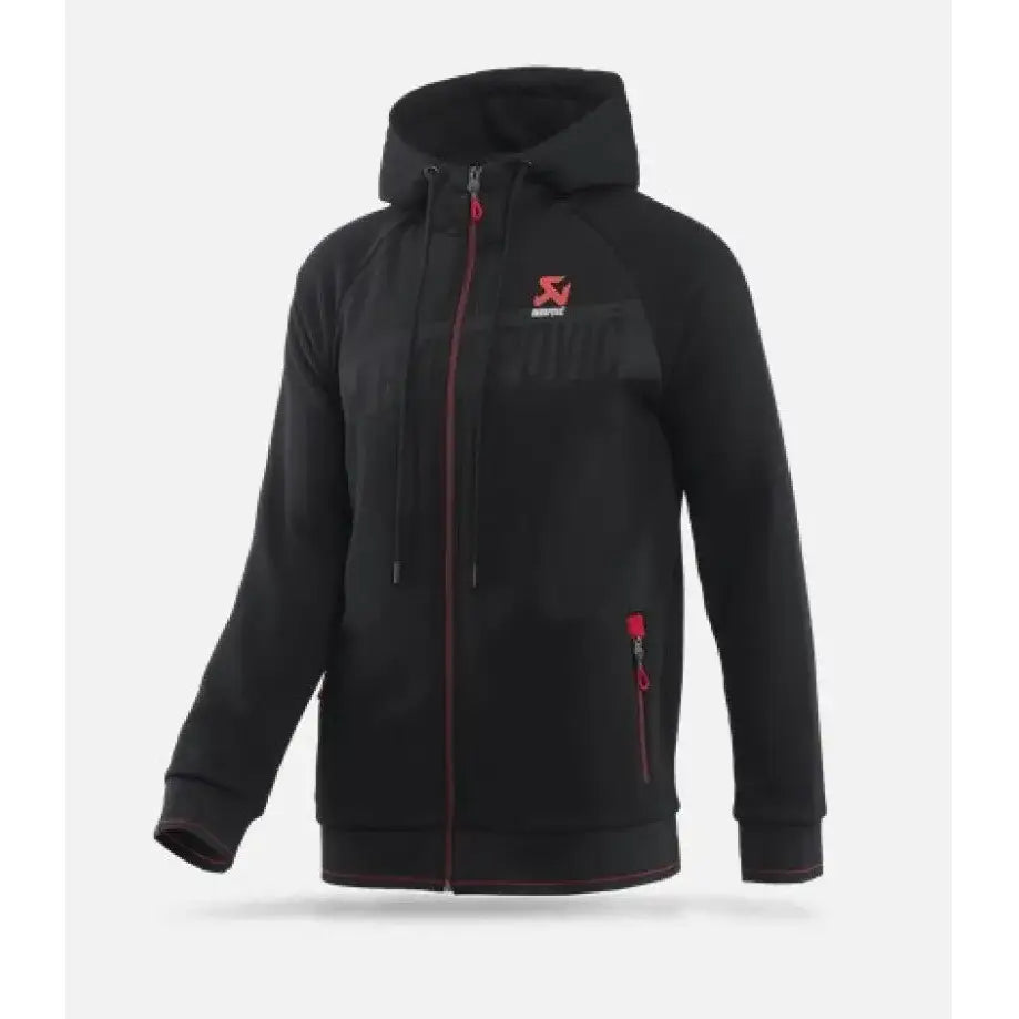 Akrapovic Mens Corpo Zip Hoodie Black - Large - 802057