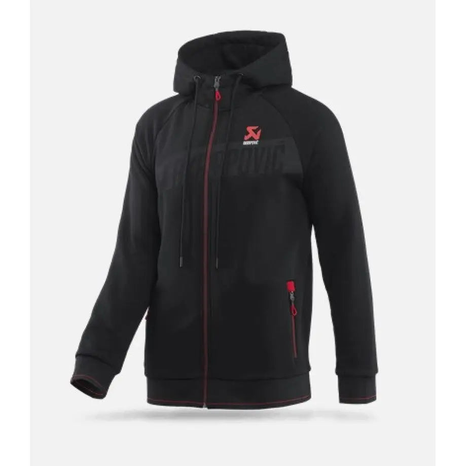 Akrapovic 802056 Akrapovic Mens Corpo Zip Hoodie Black - M - 802056