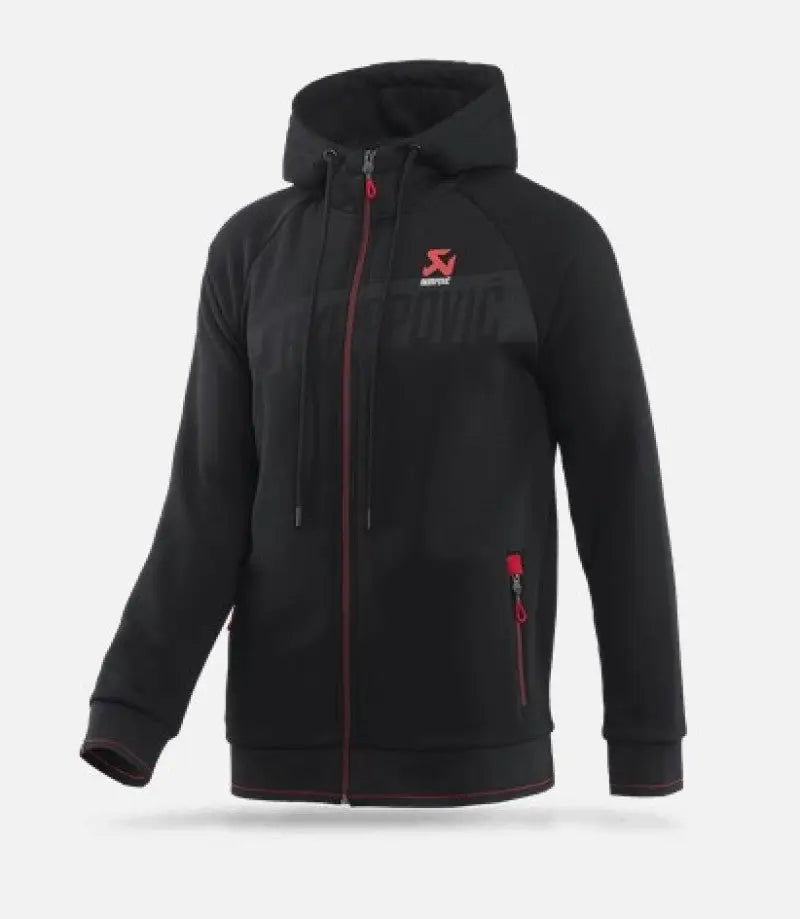 Akrapovic Mens Corpo Zip Hoodie Black - XL - 802058