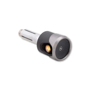 HIGHSIDER Akron Flash Barend Turn Signal Pair Black/Titan for Powersports
