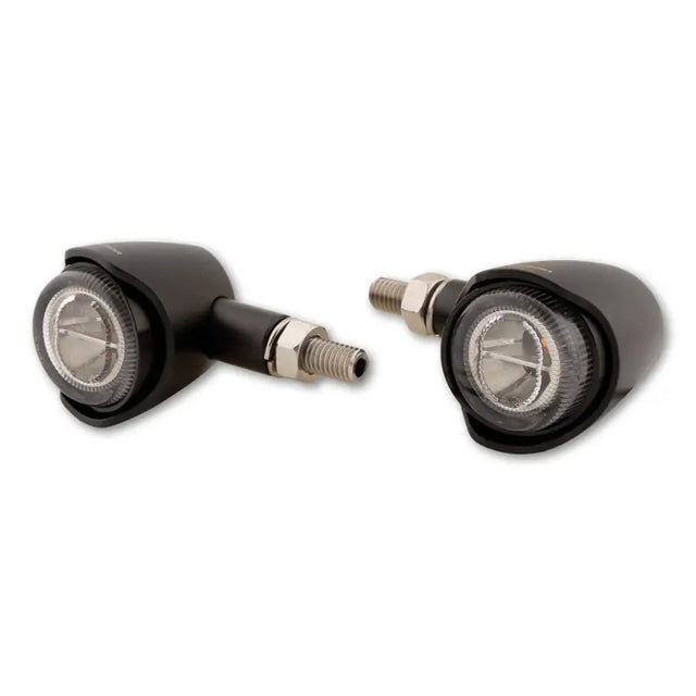 HIGHSIDER Akron X Led Turn Signal Pair Smoked Lens Black for Powersports