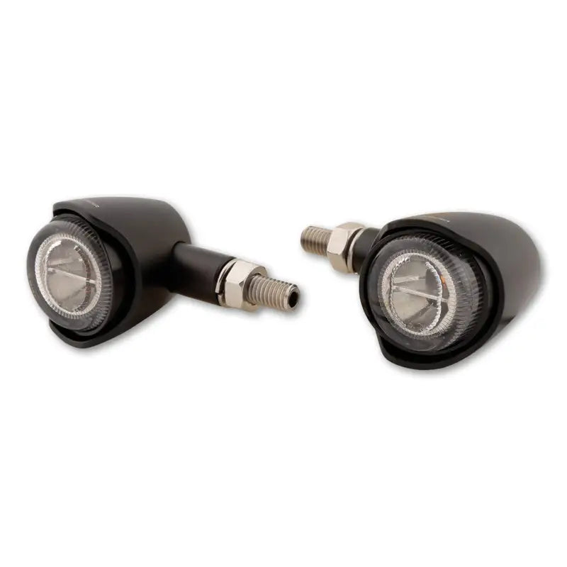 HIGHSIDER Akron X Led Turn Signal Pair Smoked Lens Black for Powersports