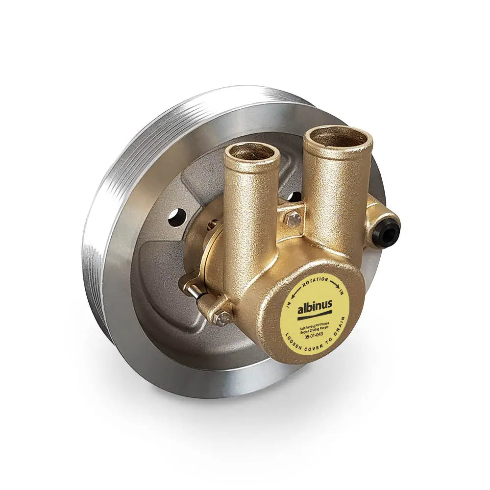 Albin 05-01-043 Features 1 groove serpentine belt pulley - Engine Cooling Pump