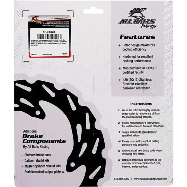 All Balls 18-0069 Brake Rotor - Brakes
