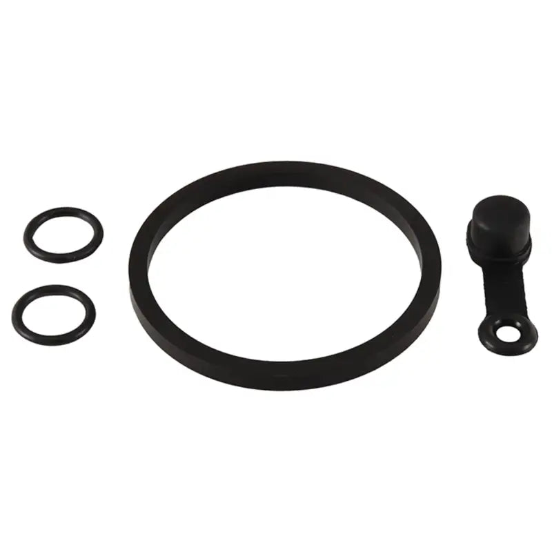 Black rubber seal and cap set for All Balls 18-3183 Caliper Rebuild Kit