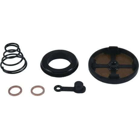 Assorted black and copper-colored clutch slave cylinder parts for All Balls 18-6028 Kit
