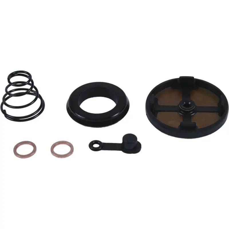 Assorted black and copper-colored clutch slave cylinder parts for All Balls 18-6028 Kit