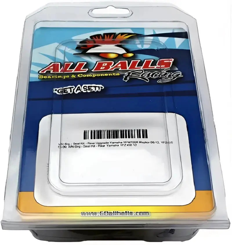 All Balls Racing bearing and component kit in clear packaging for universal boot repair