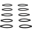 Ten black countershaft clip snap rings for outer seal replacement in All Balls 25-6014