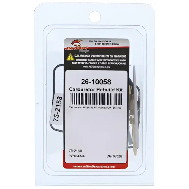 All Balls 26-10058 Carburetor Rebuild Kit