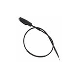 Black clutch cable with end fittings for maximum flexibility and high UV resistance