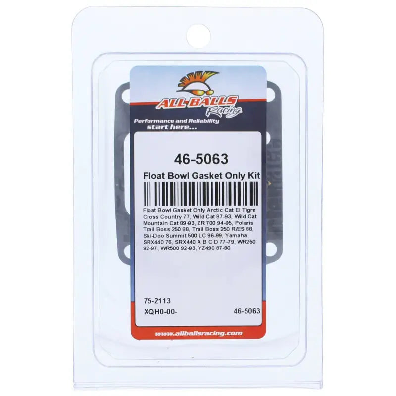 All Balls 46-5063 Float Bowl Gasket Only Kit