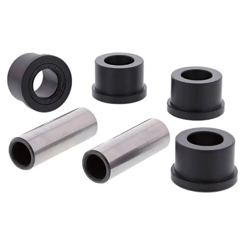 Black rubber bushings and metal sleeves for vehicle’s suspension in All Balls A-Arm Kit