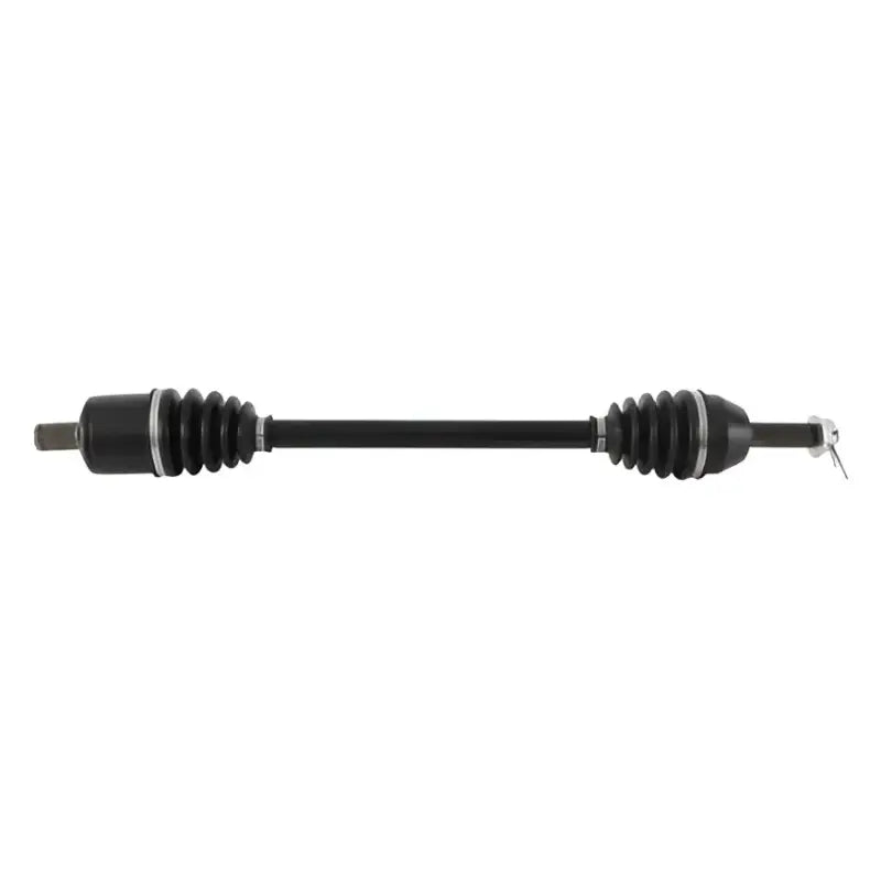 Black ATV UTV complete axle shaft assembly with CV boots for extreme duty axle use