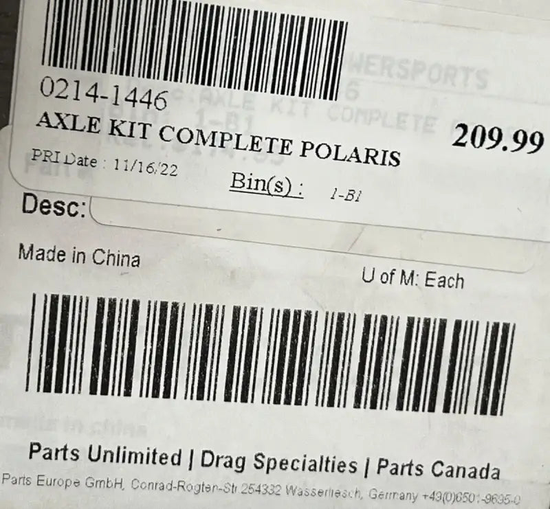 All Balls AB8-CA-8-342 8-Ball Extreme Duty Axle - Drive