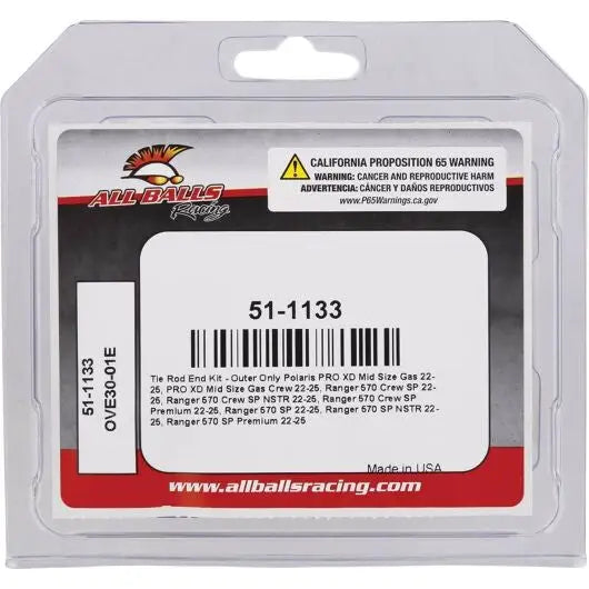 ALL Balls Tie Rod Ends Suspension 51-1133 - End Kit