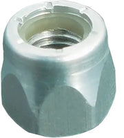 Silver hex big nuts ALN2-7000-M with nylon locking ring for secure fastening