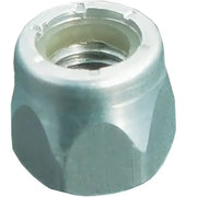 Silver hex big nuts ALN2-7000-M with nylon locking ring for secure fastening