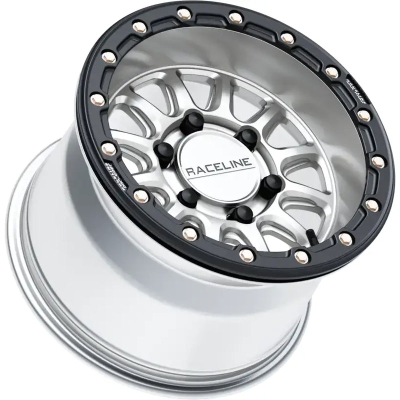 Alpha Hyper Wheel 6x139.7 Hyper Silver/Blk 15x10 (+10mm) - RACELINE